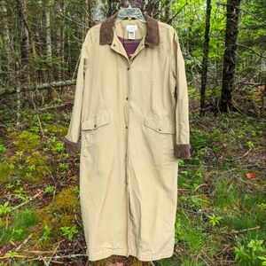 L.L. BEAN Women's Lined Long Chore Field Jacket